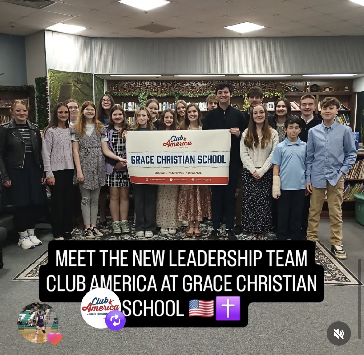 Grace Christian School Club America students