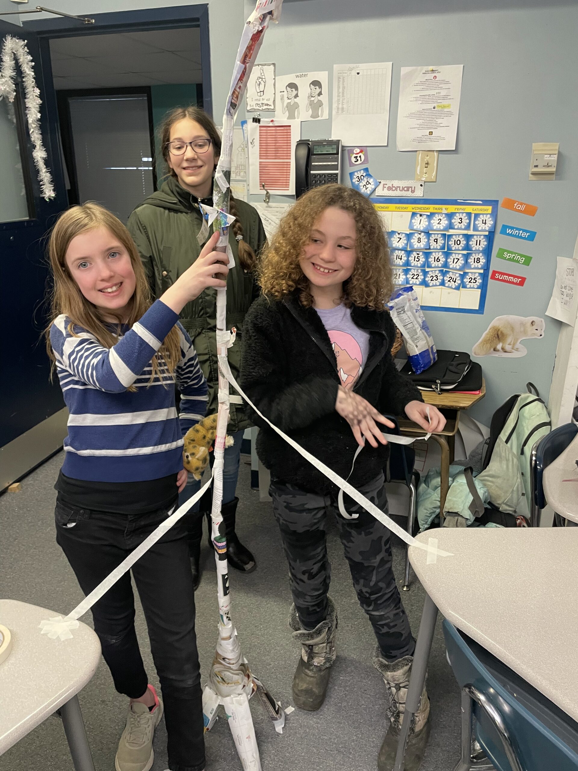 Grace students participating in STEM learning