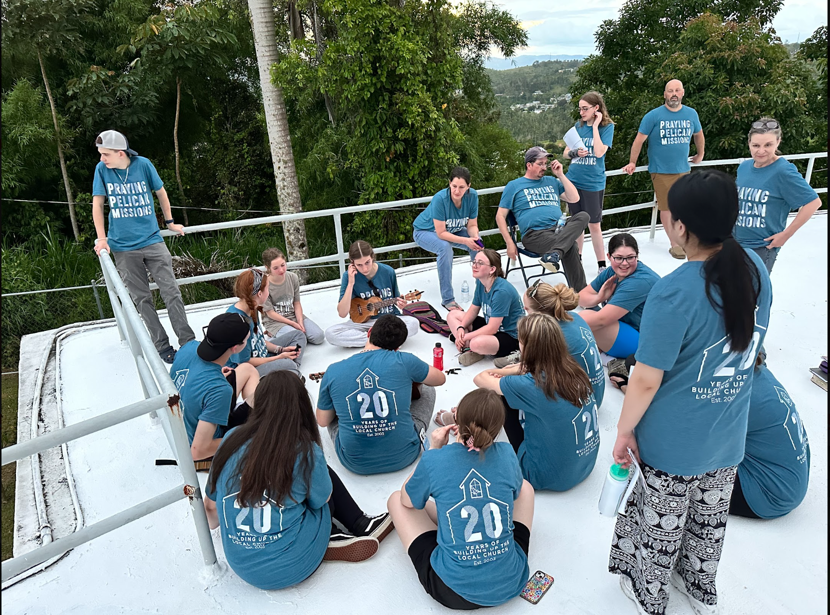 Grace Christian School students participating in service and missions