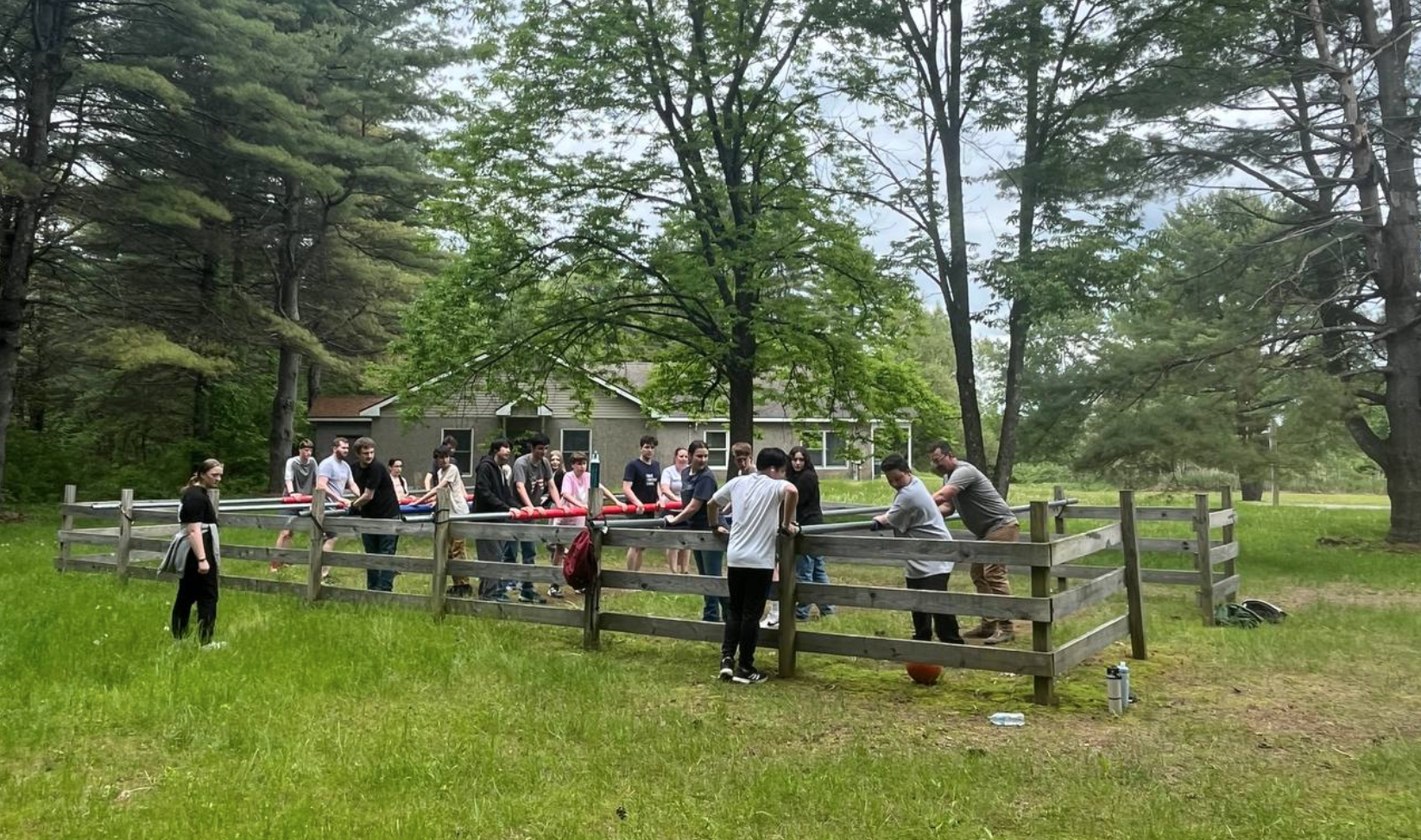 Grace Christian School students enjoying an outdoor learning experience