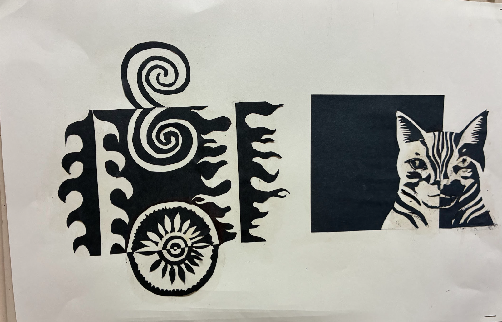 Student visual arts project at Grace Christian School