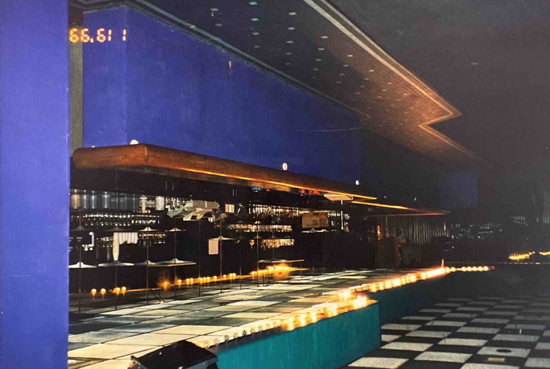 Former hotel bar before its conversion into a science laboratory at Grace Christian School