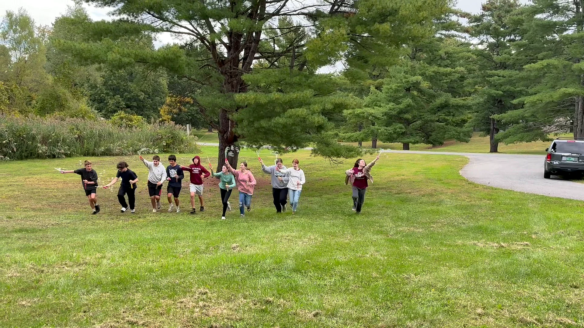 Grace Christian School ninth graders participating in the annual Freshman Retreat