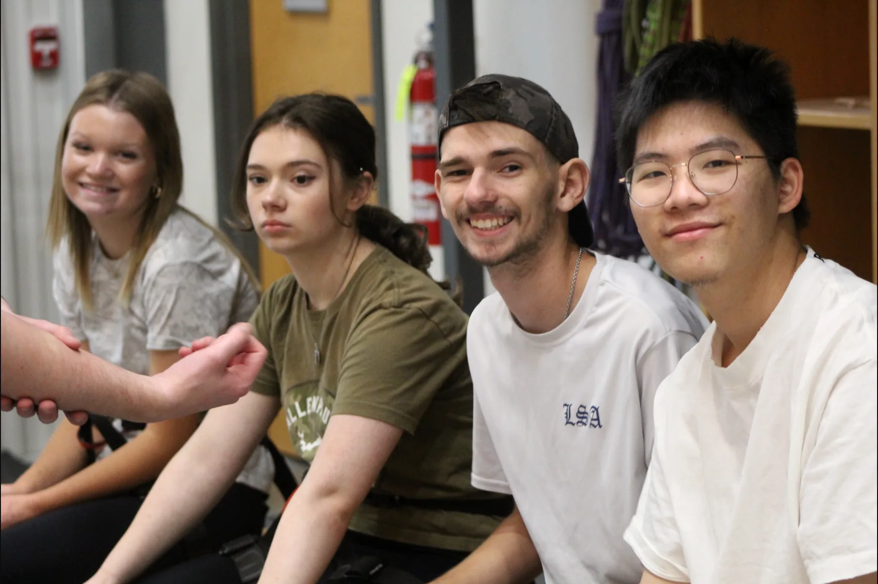 Students building friendships at Grace Christian School